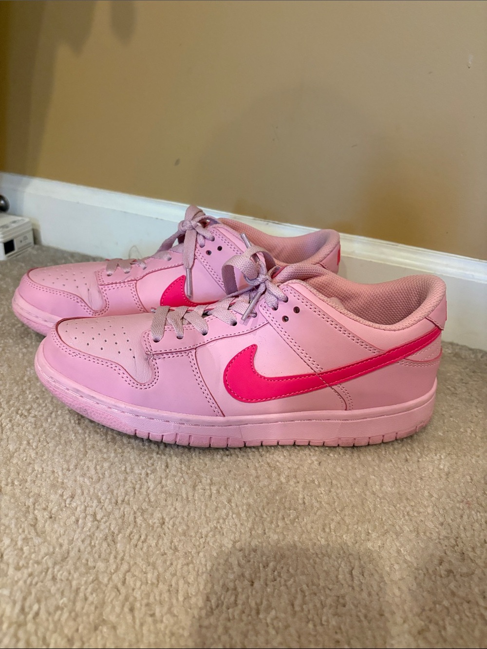 Nike Pink Dunks (worn twice) size 8
